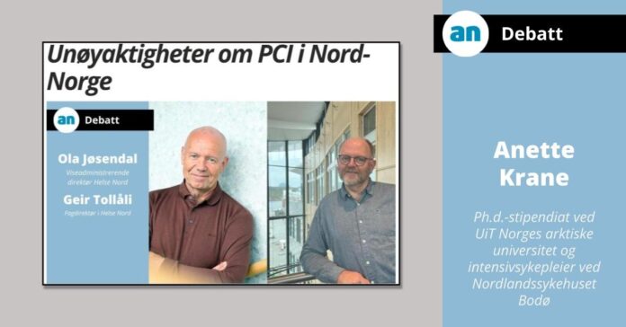 Debatt, PCI | PCI: Jo Helse Nord, nærhet oppleves trygt for mange pasienter