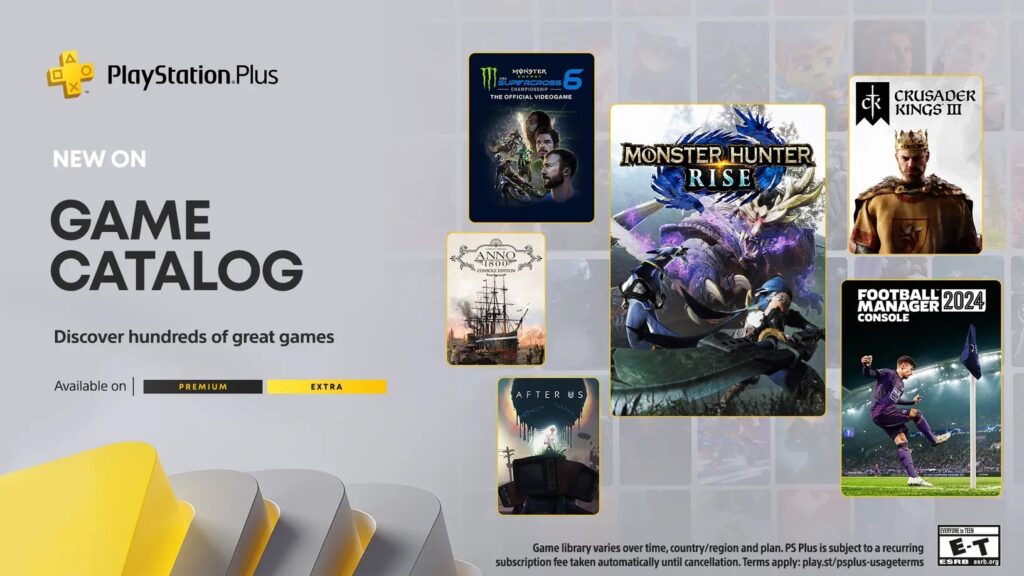 PlayStation Plus' gratisspill i juni er Monster Hunter Rise, Football Manager 2024 og mer -