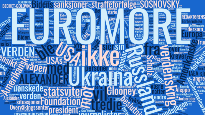 Ordsky av overskriftene til no.euromore.eu den 4. juni 2024