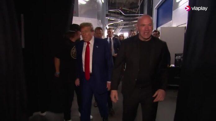 Her kommer Trump på UFC-stevne