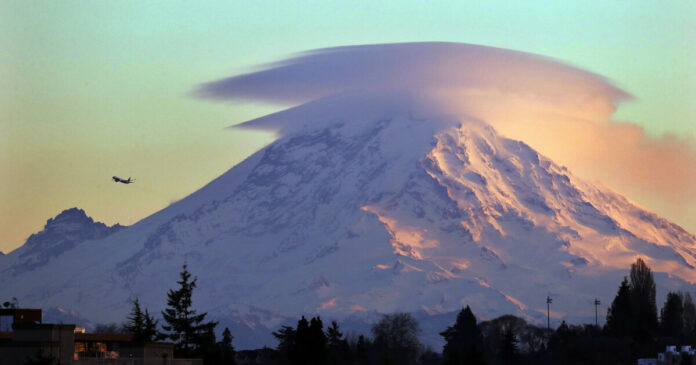 Vulkanen Mount Rainier - Skaper frykt: