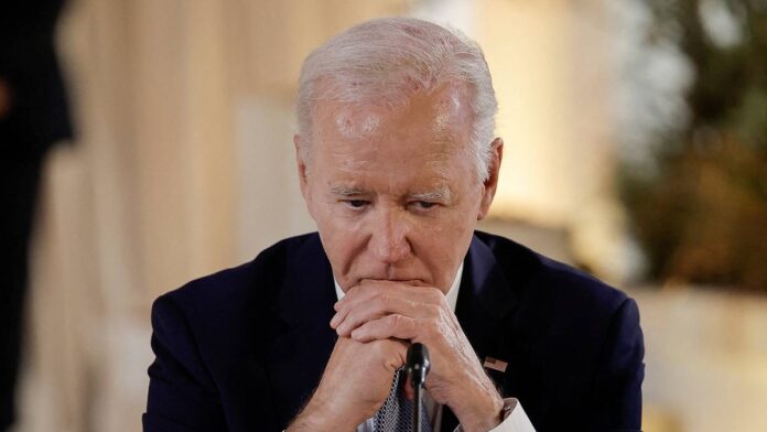 Joe Biden på første dag av G7-møtet i juni 