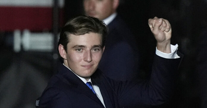 Barron Trump dukket opp - dette har aldri skjedd før