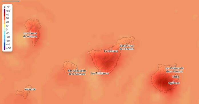 Gran Canaria - Rødt farevarsel