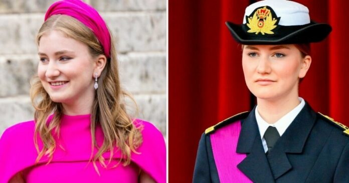 Kronprinsesse Elisabeth byttet ut rosa kjole med stram uniform