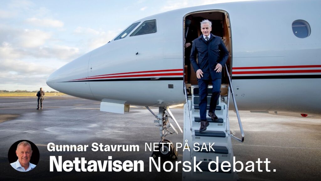 Privatfly, Skattepenger | Nationen forsvarer statsminister Jonas Gahr Støres bruk av privatfly